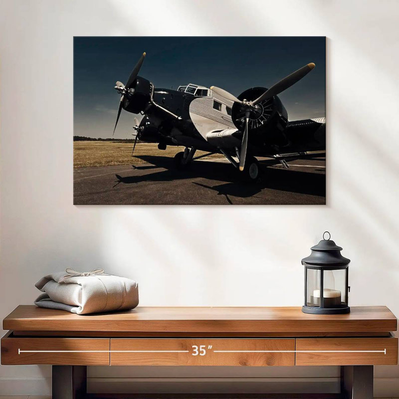 Avion Junkers Ju 52, H 16 po x l 24 po