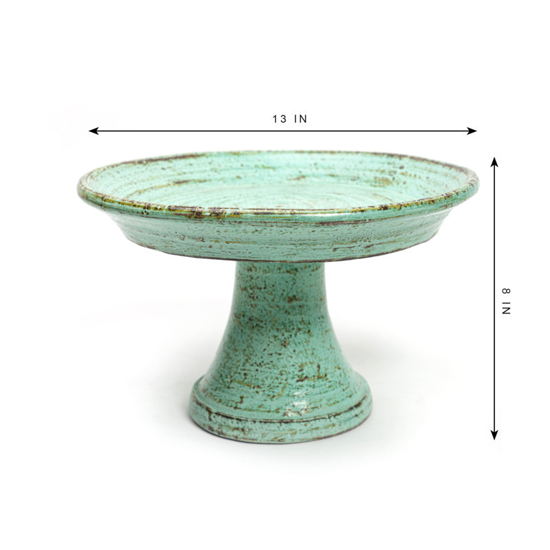 Cement Decorative Tray, Green