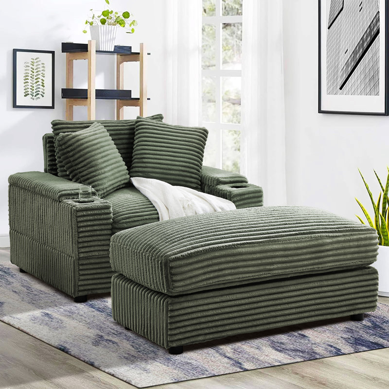 Chaise longue Janar, Green