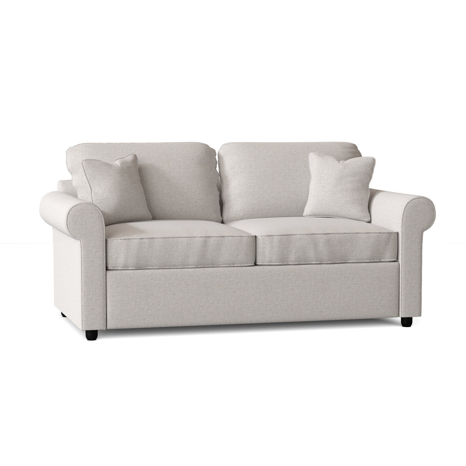 Warrington 76'' Upholstered Sofa, Dursky Ivory