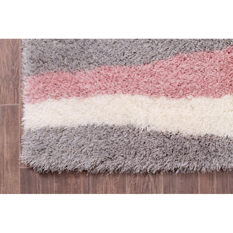 Anush Boston Shag Blush Rug, Rectangle 160 x 225cm