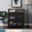 Armoire de bar de 38 po avec rangement pour le vin Munich-1816167750