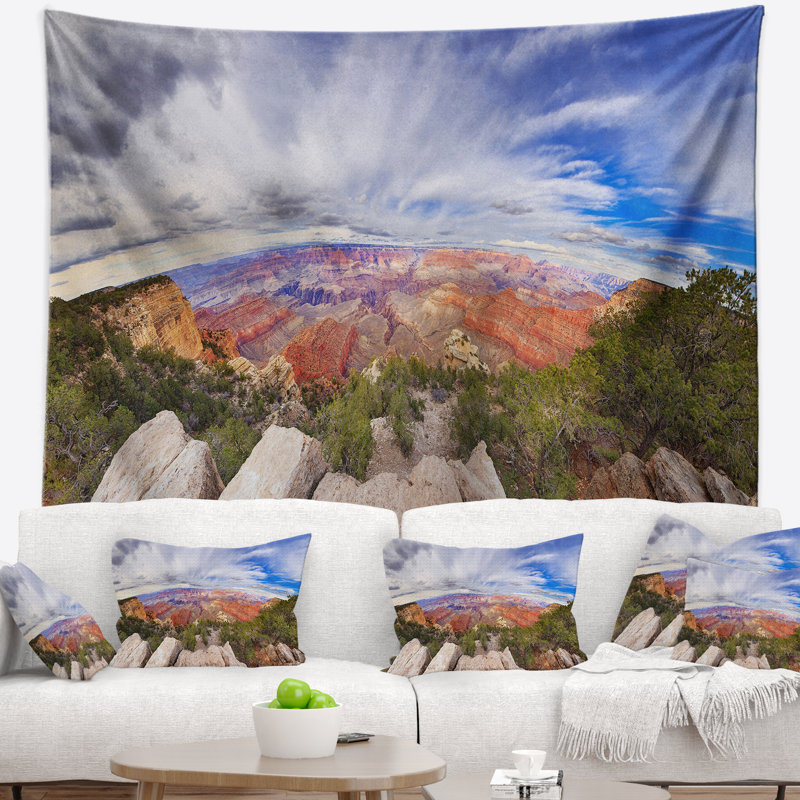 Œil visuel du tapisserie grand canyon, H 32 po x l 39 po