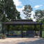20 pi L 12 pi. D Pavillon de jardin en aluminium