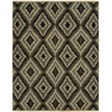 Liya Wool Ikat Area Rug in Gray