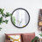 Circle Mirror with Metal Beaded Frame