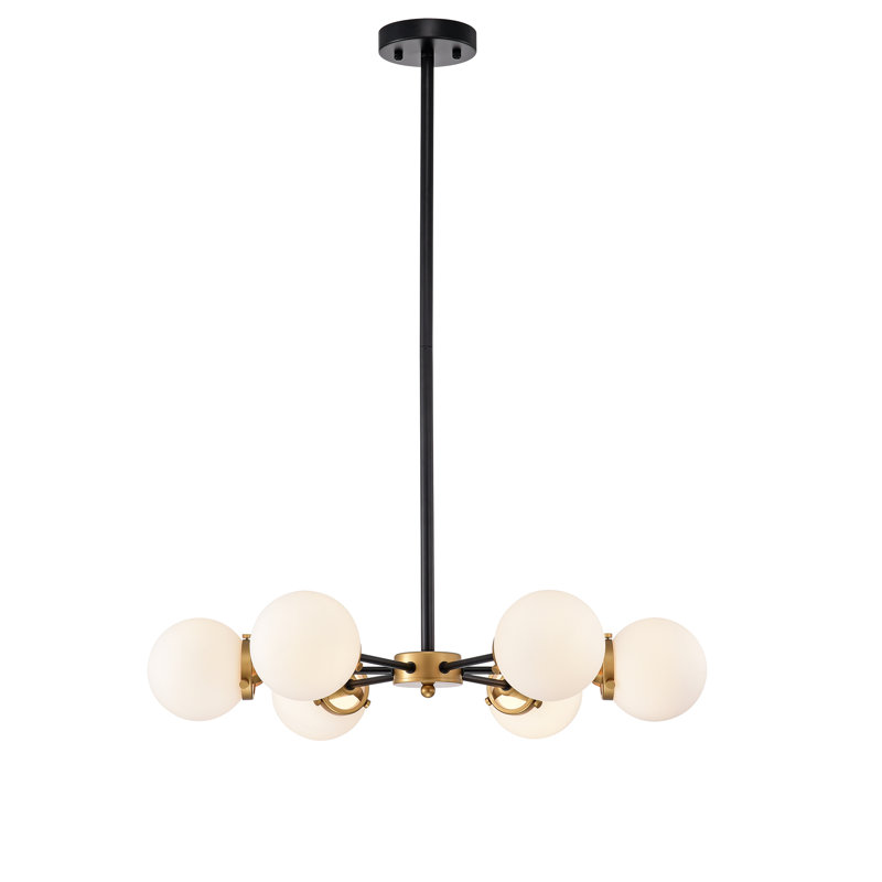 Lustre linéaire moderne à 6 lumières Spunik