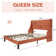 Bowdoin Modern Linen Upholstered Wingback Platform Bed with Wooden Slats
