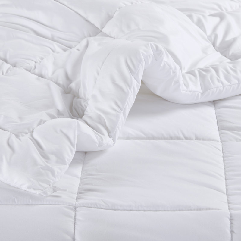 King White Cotton Down Alternative Comforter Set