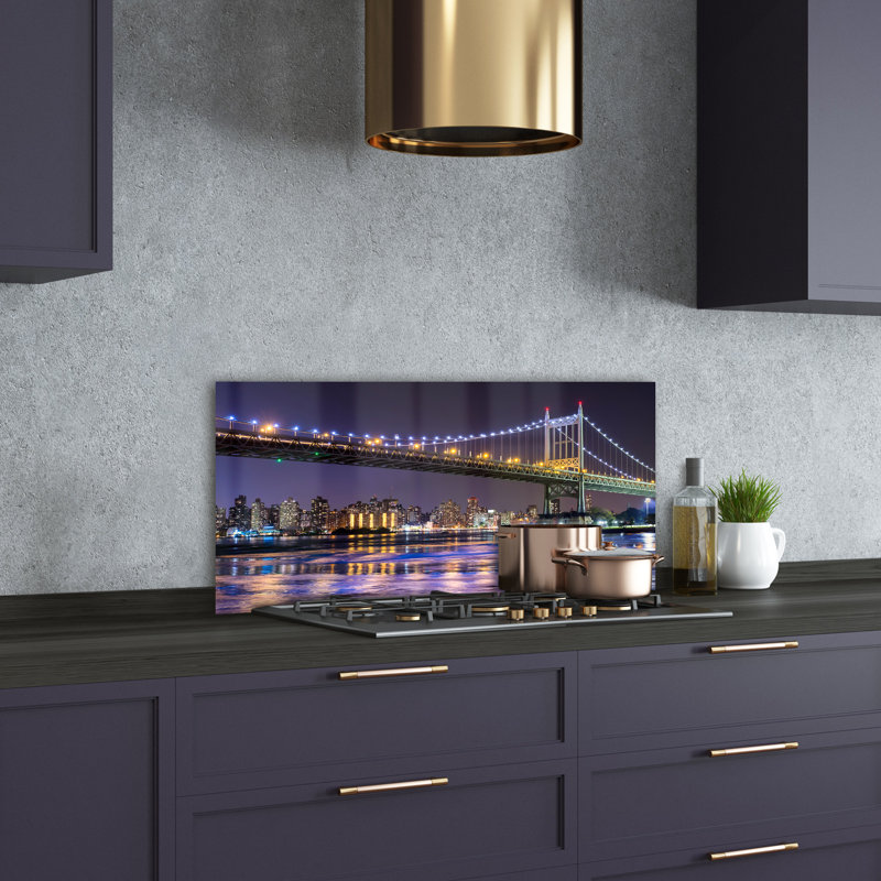 50cm W x 100cm L Glass Peel and Stick Panel