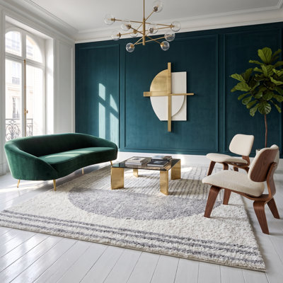Tapis rectangulaire Demaio Rectangle 6 pi 7 po x 9 pi 6 po