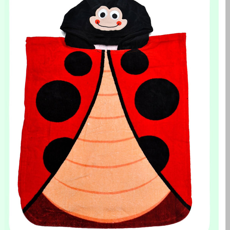 Royal Splash Kids Hooded Bath Towel - Red