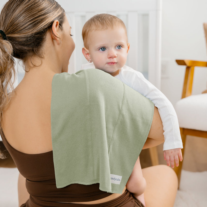 Cotton Burp Cloths 100% Cotton Bath Towels, Sage