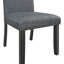 Ensemble de table de salle à manger rectangulaire 6 pièces Hodgemam - gris et noir