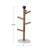 Mango Wood Mug Rack with Marble Base and Ball Topper