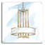  «Retro Fixtures 2» par Ethan Harper, art mural en verre acrylique, 36 po x 36 po