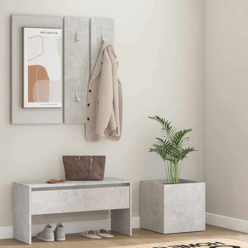 Jilek vidaXL Hallway Furniture Set Engineered Wood, Grey