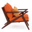 Chaise de patio Minhaj avec coussins Sunbrella-842339656