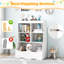 Bibliothèque pour enfants, meuble de chambre d'enfant avec 4 cubes, 1 compartiment ouvert, bibliothèque avec dispositif anti-basculement et plateau, rangement pour jouets de tout-petits pour salle de jeux, chambre-919048178