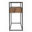 Olivern Glasstop Console Table W/ Storage