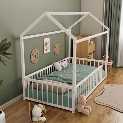 Montessori Style Metal Floor Bed Frame by Harper Orchard