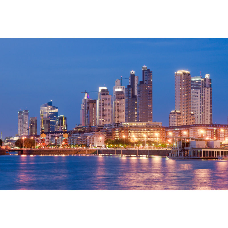 Buenos Aires Cityscape - Wrapped Canvas Print, 51cm H x 76cm W x 3.8cm D