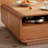 Floor-to-floor solid wood coffee table