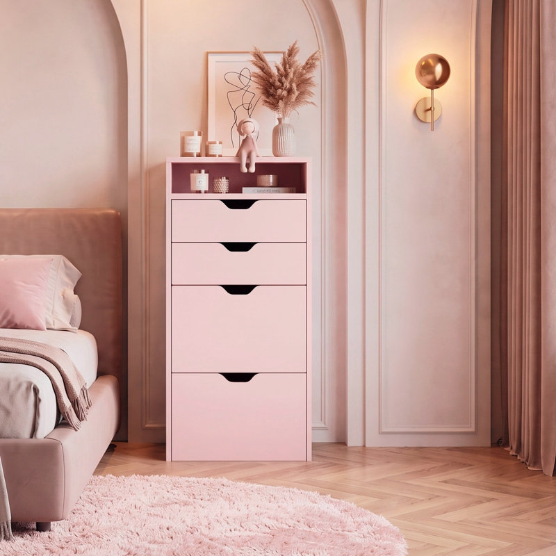 Ensemble de meuble-lavabo 3 en 1 avec miroir HD et 3 lumières DEL réglables, 2 tiroirs coulissants et tabouret de rangement caché, coiffeuse peu encombrante, rose