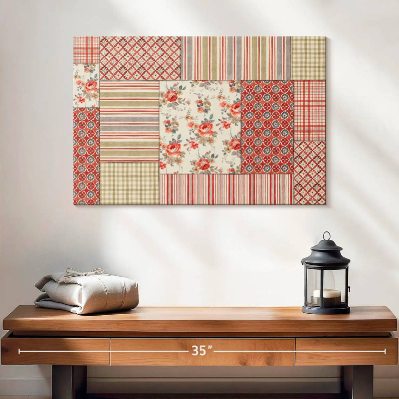 Kerner Farm Patchwork III, 16" H x 24" W