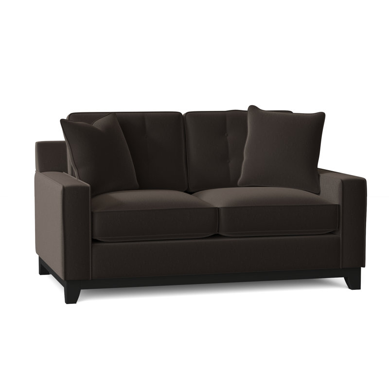 Carollton Upholstered 62'' Loveseat, Bella Vintage Performance Velvet