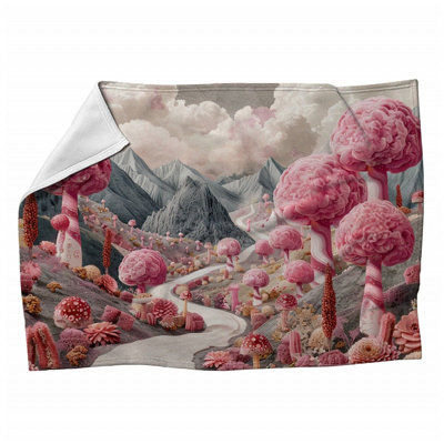 Machine Printed Throw Blanket