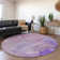 Premium Machine Washable Cerrito AMF511 Purple Rug