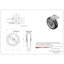 Caoutchouc sur roulettes en aluminium
