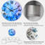 Horloge murale moderne mauve et bleue-1421475371