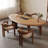 Free form Solid Wood Dining Table-2052660826-2052660827