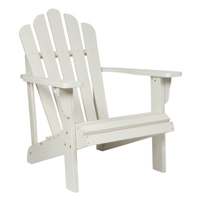 Brently Solid Wood Adirondack Chair by Rosecliff Heights
