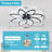 34.3" LED 7 Blade Ceiling Fan With Light, Remote & App Control, Dimmable,6 Speed Settings And Timer, For Bedroom, Kitchen & Living Room