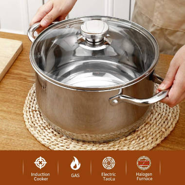 GoodDogHousehold 4.5 Quarts Non-Stick Cast Iron Stock Pot