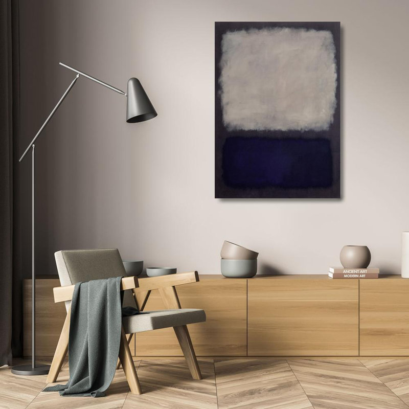 Bleu et gris, 1960, H 24 po x l 17 po
