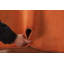 Tapis orange fait à la main Gabbeh moderne 4 x 6