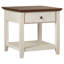 Table de bout avec rangement Barnette