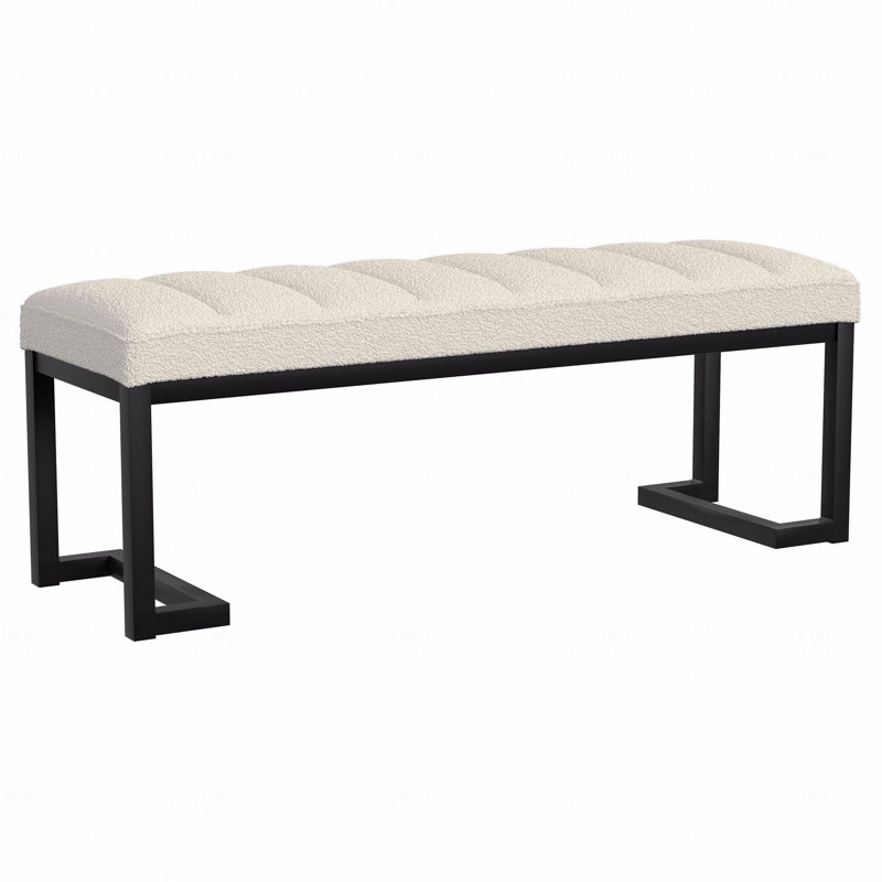 Banc d'appoint capitonné Boucle