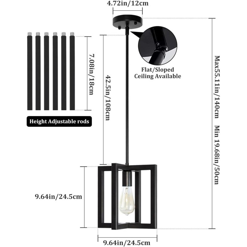 Luminaire suspendu moderne pour îlot de cuisine