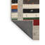 Tapis gris/rouge/vert de zone contemporaine Aaralyn-90437833