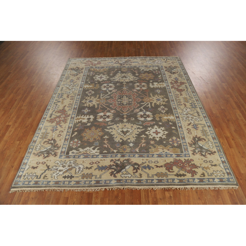 Tapis brun Oushak 8 x 10 po Earth Tone