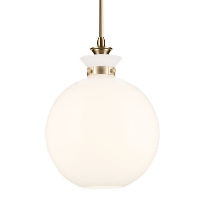 1 Light Pendant with Clear Glass
