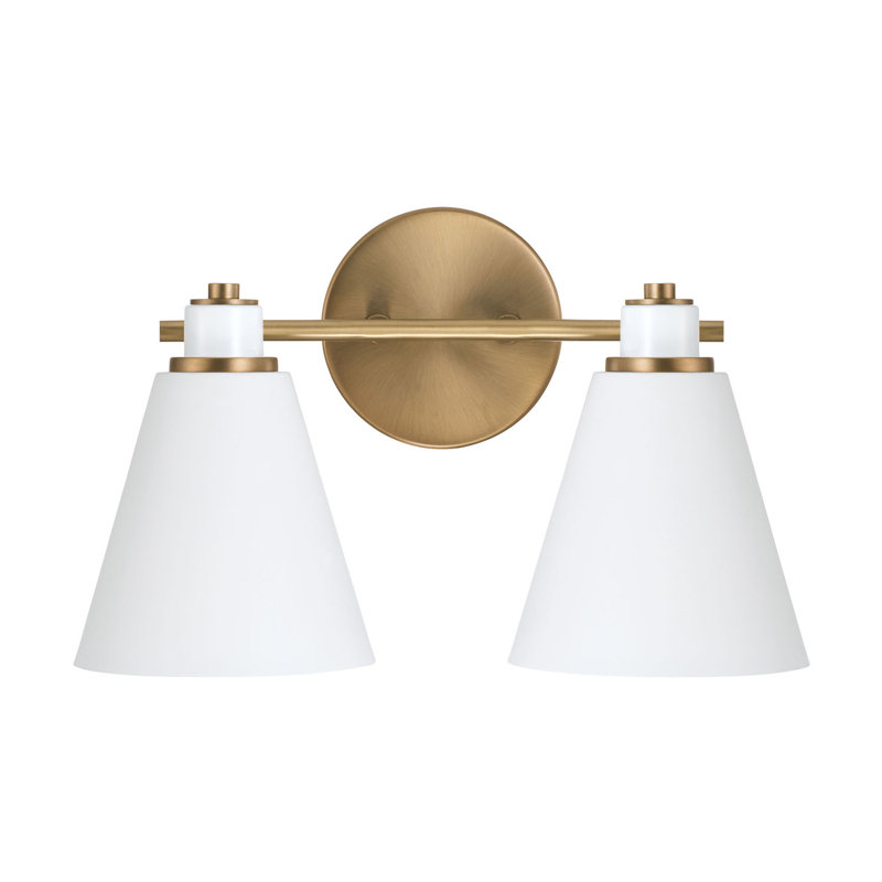 2 - Light Dimmable Vanity Light, White