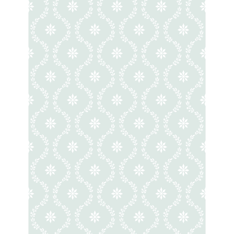33' L x 21" W Wallpaper Roll, Seafoam