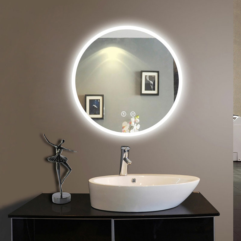 Miroir de salle de bain Chrissie, 36 po x 36 po