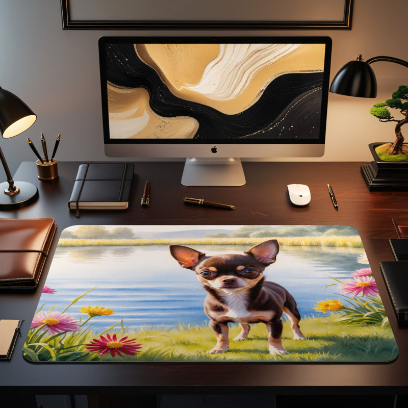 Polyester Desk Pad, 14.4x12.1